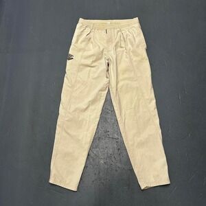 Vintage 90s Bugle boy cream off white old money style straight leg linen pants